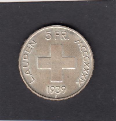 Beschrijving: 5 Francs BATTLE OF LAUPEN